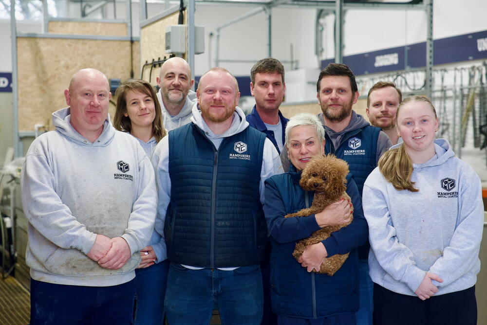 The Hampshire Metal Coatings team